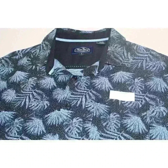 Nat Nast Luxury Orginals Silk Blend Relaxed Fit Casual Tropical Men's Shirt Sz L - Picture 9 of 16